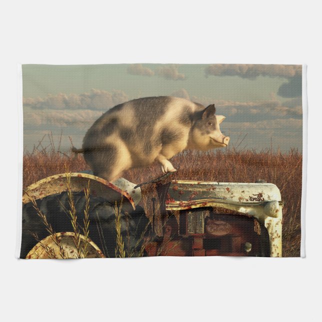 Drömmen om Gris Kökshandduk (Horisontell)