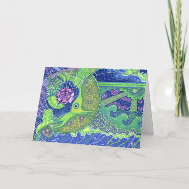 Drömmen på hälsningskortet fullt kort (Framsida)