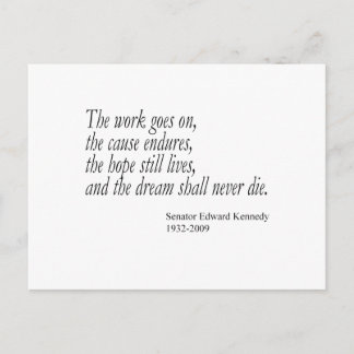 Drömmen ska aldrig dö... vykort