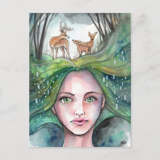 Drömmen Skogen Vykort (Framsida)