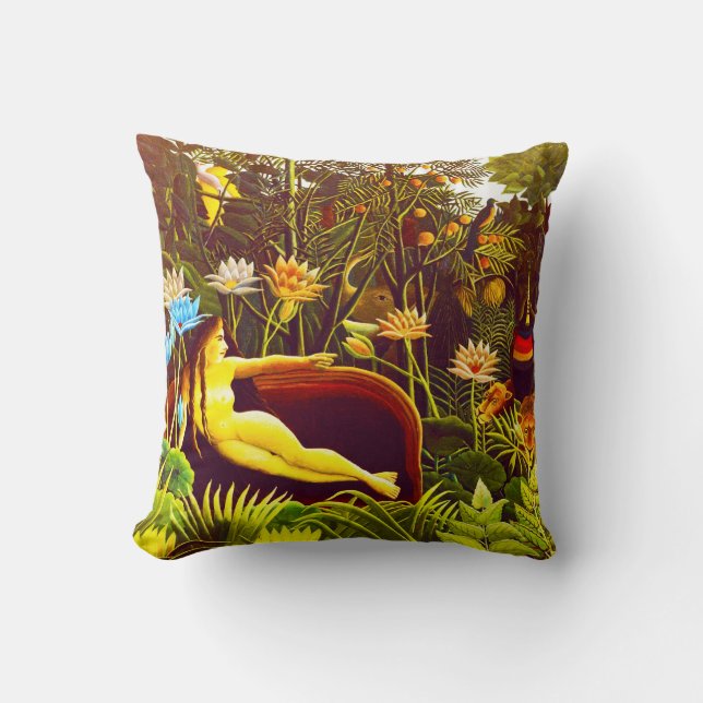 Drömmen, vid Henri Rousseau Kudde (Framsida)