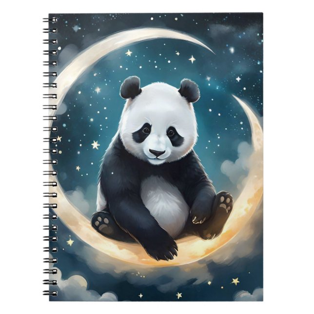 Drömmer i Moonlight: Pandas kelestialserengranat Anteckningsbok (Framsidan)