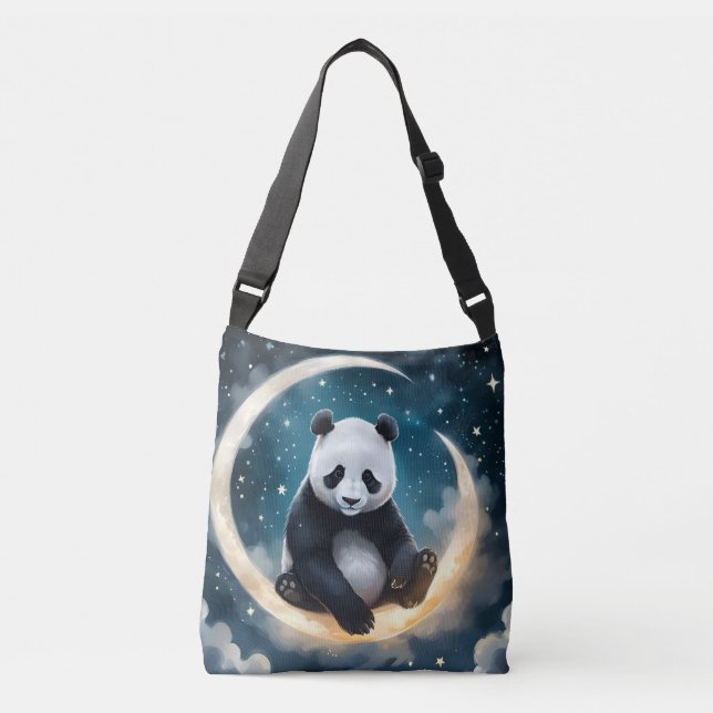 Drömmer i Moonlight: Pandas kelestialserengranat Axelväska (Framsida)