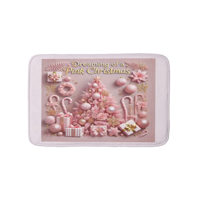 Drömmer om en rosa jul badrumsmatta (Framsidan)