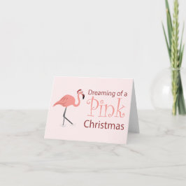 Drömmer om en Rosa jul Kort