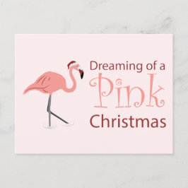 Drömmer om en Rosa jul Vykort