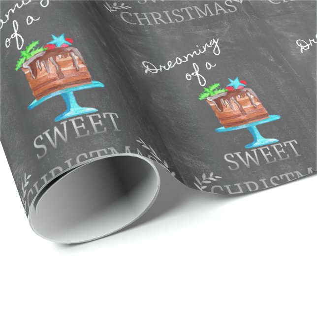 Drömmer om en söt jul! presentpapper (Rullad Hörn)