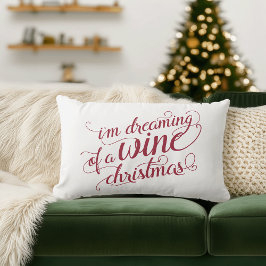 Drömmer om en Vin-jul | Helgdag Decor Lumbarkudde