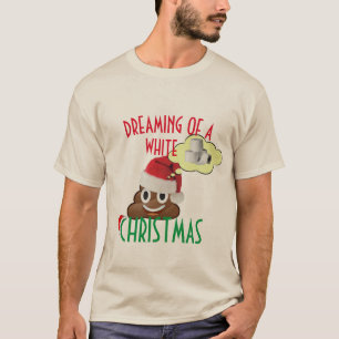 Drömmer om en vit julklapp Emoji T Shirt