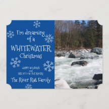 Drömmer om ett Whitewater-jul fotokort