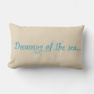 Drömmer om Sea Pillow. Kärlek stranden Lumbarkudde