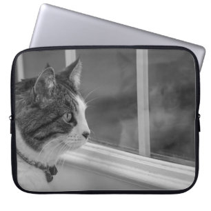 Drömmer om varmare väder Gråskala Laptop Sleeve