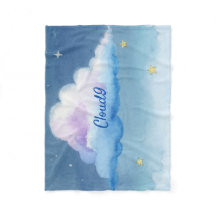 Drömmig akvarell Cloud 9 Pastell Stjärnhimmel Flee