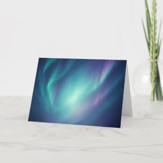 Drömmig Aurora Borealis Välkomstkort Kort