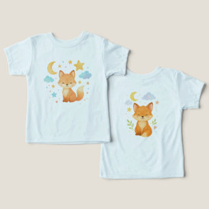 Drömmig babyräv bodysuit för spädbarn t shirt