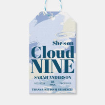 Drömmig blå Cloud Nine Bröllopsdusch Chic
