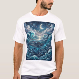 Drömmig blåvalströja t shirt