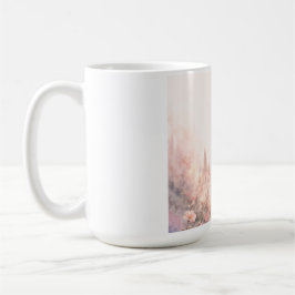 Drömmig Blommig Tjej Estetisk Kaffe Mugg – Söt
