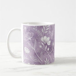 Drömmig blomsterkonst klassisk mugg