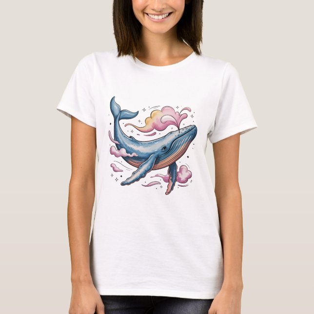 Drömmig Celestial Val T Shirt (Framsida)