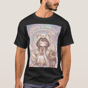 Drömmig Dagdröm: Kawaii Björn-Hoodie & Celestial S T Shirt