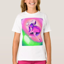 Drömmig Fantasy Prinsessa Illustration T-Shirt