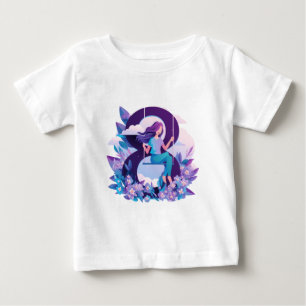 Drömmig flicka på sväng – Whimsisk design för barn T Shirt