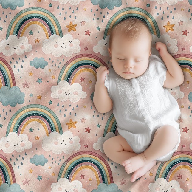 Drömmig himmel filt Pastell Gåva för Baby Kärlek (Dreamy Sky Blanket Pastel Gift for Baby Love)
