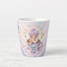 Drömmig Kaffe Mugg – Söt Anime Tjej Som sover i Ka