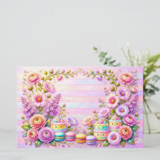 Drömmig Kawaii Tårrstationär Brevpapper