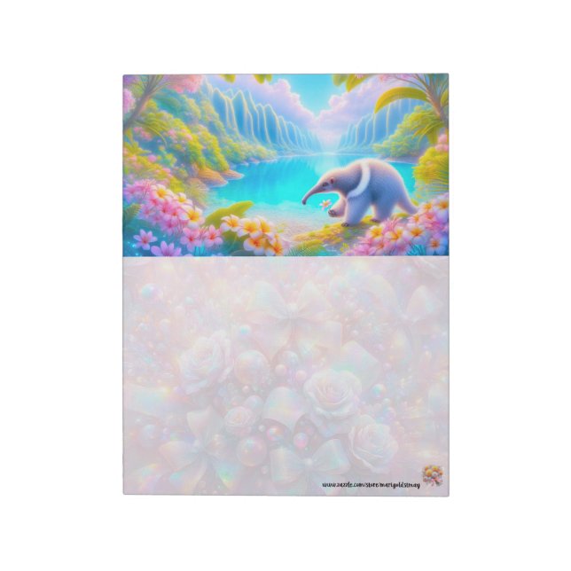 Drömmig Myrpiggsnotisblock Anteckningsblock (Roterad)