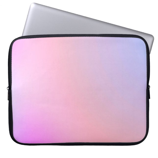 Drömmig Pastellfärgad Glittergradient Laptop Fodral (Framsidan)