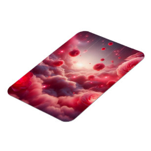 Drömmig Romantisk Fantasy Rosor Kärlek Magnet