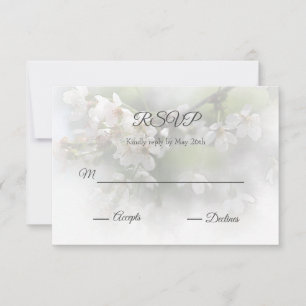Drömmiga Blommor 2 RSVP-kort OSA Kort