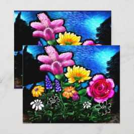 Drömmiga blommor druvhyacint scrapbookpapper