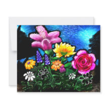 Drömmiga blommor druvhyacint scrapbookpapper