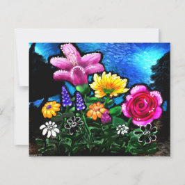 Drömmiga blommor druvhyacint scrapbookpapper