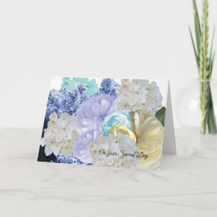 Drömmiga blommor födelsedagskort helgkort