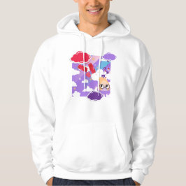 Drömmiga Marshmallowhimlar och sorgsna ögon Hoodie