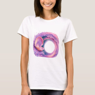 Drömmiga snäckvågor fantasi konst – Tropisk ocean T Shirt