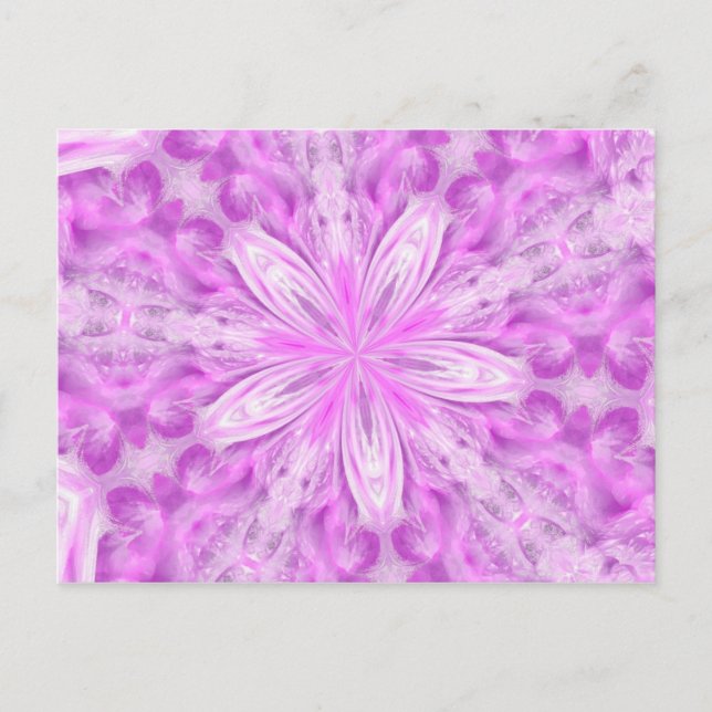 Drömning av en rosa stjärna vykort (Framsida)