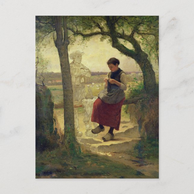 Drömning av hennes Kärlek, 1901 Vykort (Framsida)