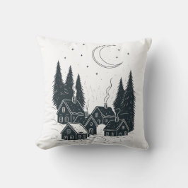 Drömning av julafton - Dubbla-sidig vinter Kudde