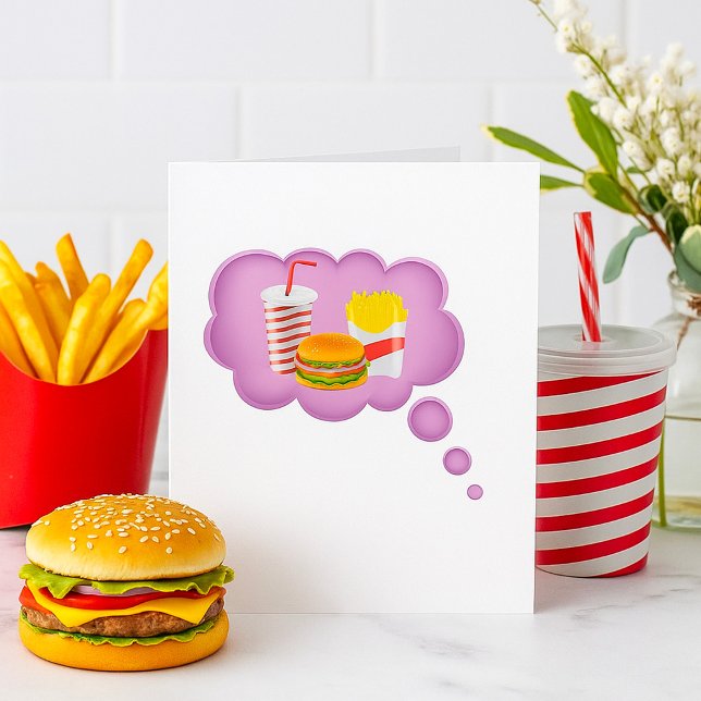 Drömning av snabb mat inbjudningar (Skapare uppladdad)