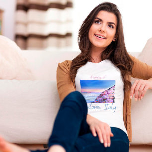 Drömning av solnedgång över positano, Italien T Shirt