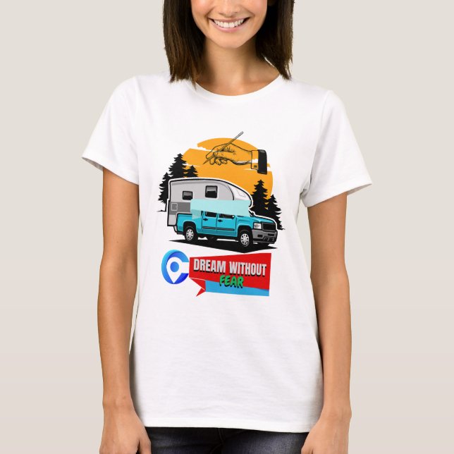 Drömning utan fruktan design t shirt (Framsida)