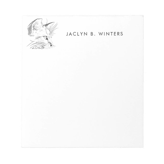 Drömningsskiss för kattdag | Katt Lover-Personlig Anteckningsblock (Framsida)