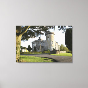 Dromoland Castle sidoentré utan människor Canvastryck
