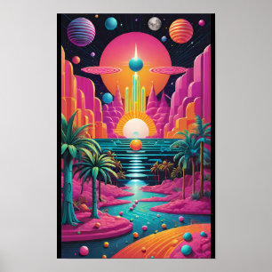 Drömön Utopia - Ken Gage Surrealistisk Konst Poster