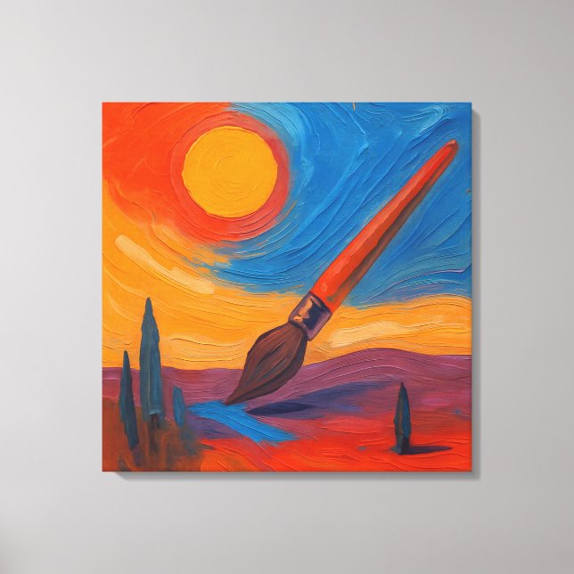 Drömpensel Canvastryck (Framsida)